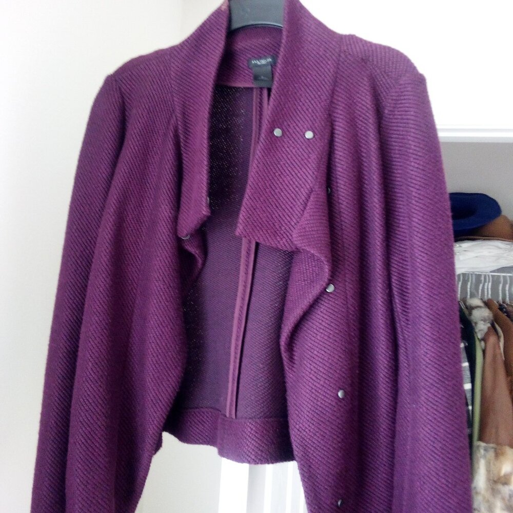 Ann Taylor purple Tweed jacket